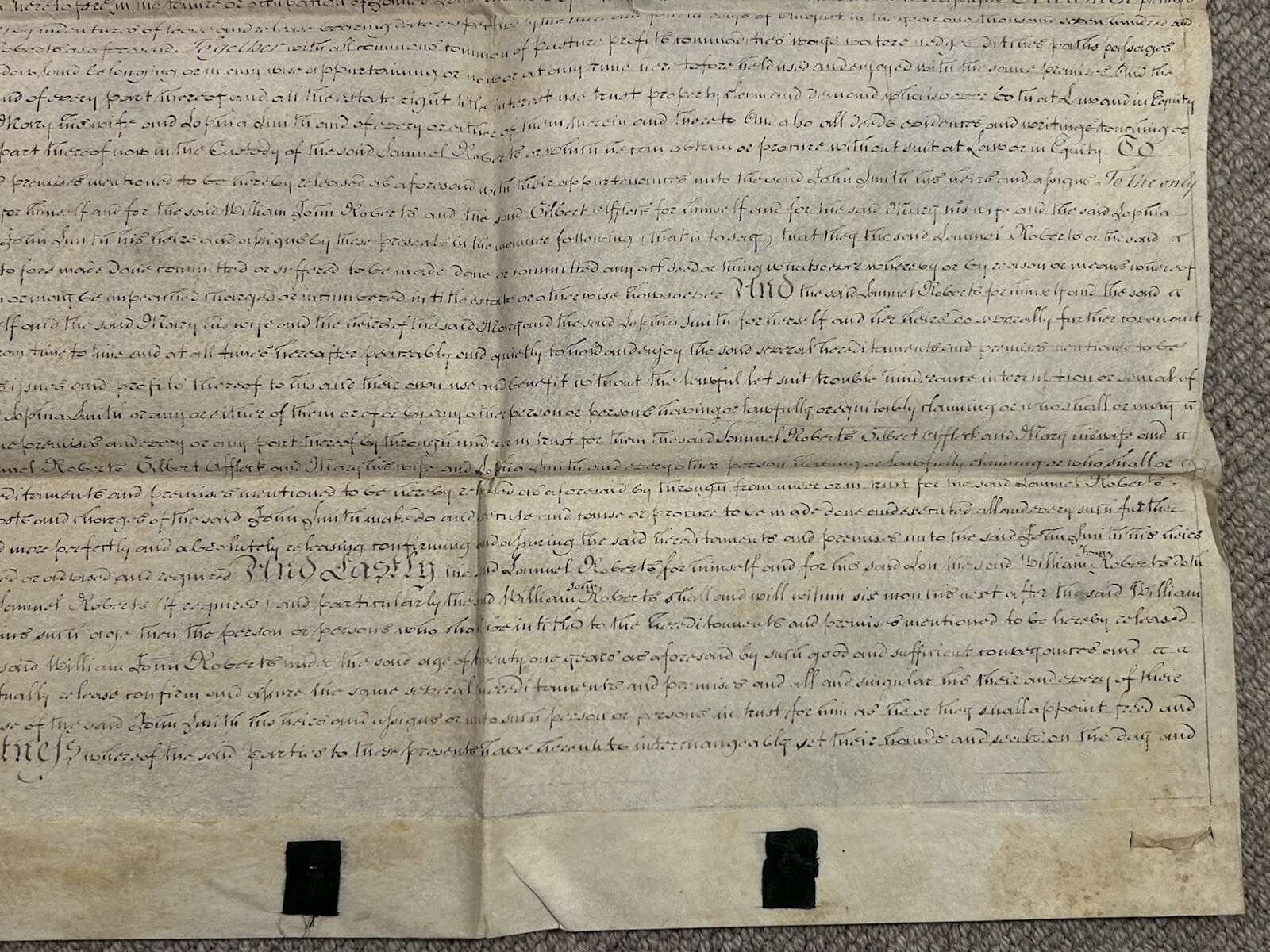 1806 Indentured Deed, Land In Glinton, Helpston Etton & Maxey