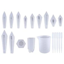 Crystal Epoxy Resin Mold Pendulum Casting Silicone Mould Jewelry Making Tools