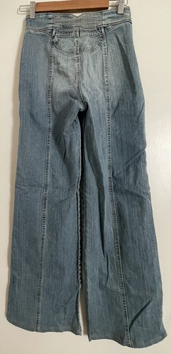 New! 25 Radcliffe London High Waist Wide Leg Blue Denim Jeans $277 - Picture 7 of 8