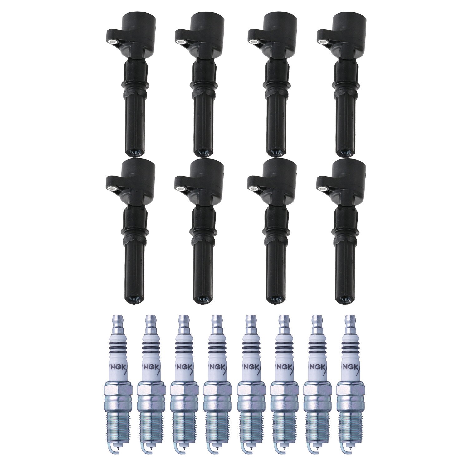 Bosch 8 Ignition Coil NGK 8 Iridium IX Spark Plug Kit For Escalade Camaro H2 V8