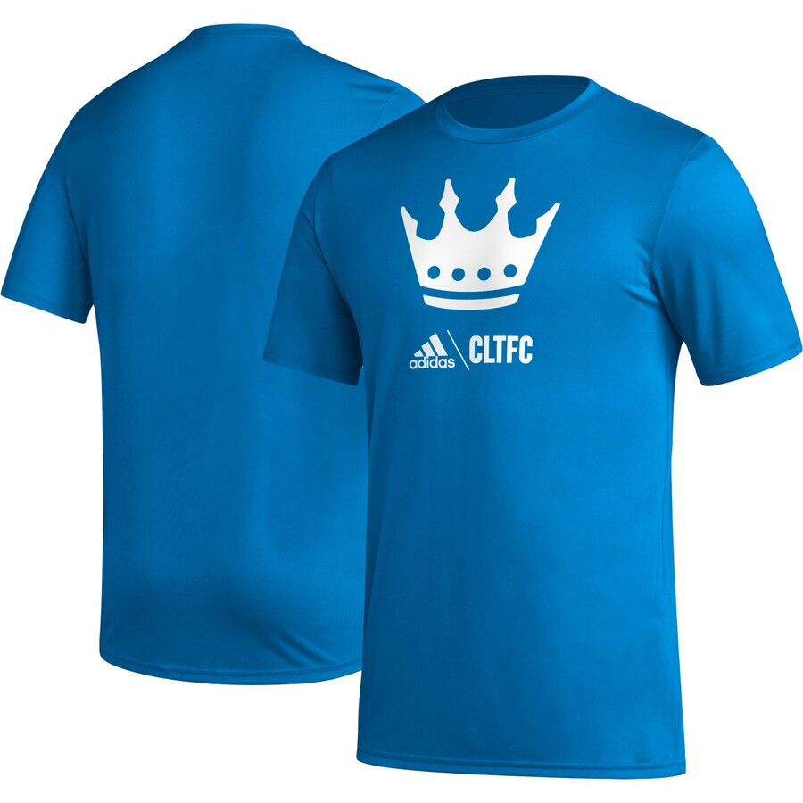 Мужская футболка Adidas Charlotte FC Icon AEROREADY, синяя, XL