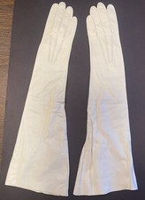 Vintage MeyersMake KidTwin 18  White Leather Gloves. Women  s 6-1/2