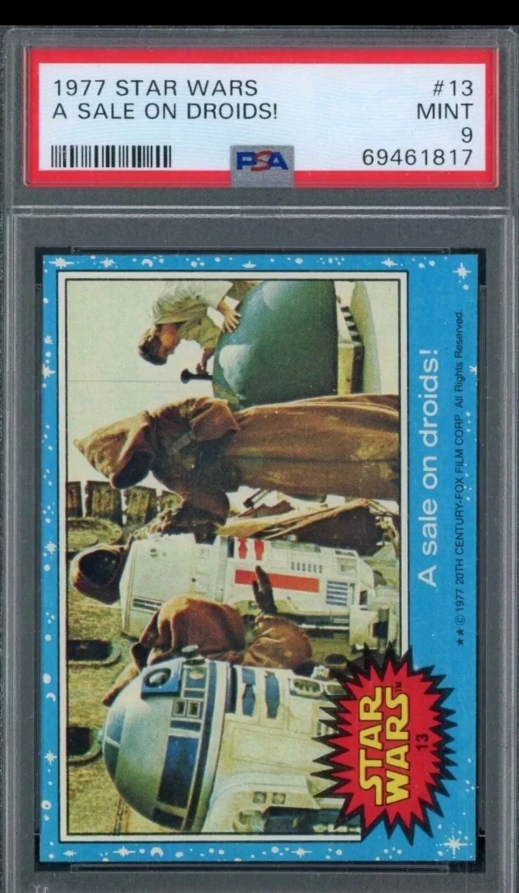 1977 Topps Star Wars #13 A Sale On Droids PSA 9 MINT Rare