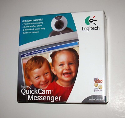 Logitech QuickCam Messenger V-UM14 Webcam Camera in Box with Software & Manual