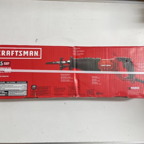 CRAFTSMAN Reciprocating Saw, 7.5-Amp, Corded (CMES300), Red, Black - Picture 2 of 2