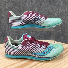 Saucony Shoes Womens 9.5 Vendetta2 Racing Spikes Sneakers S19047-1 Green Lace Up