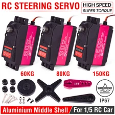 RC High Torque 60Kg 80Kg 150Kg Steering Servo for 1/5 1/6 HPI Baja RC Car