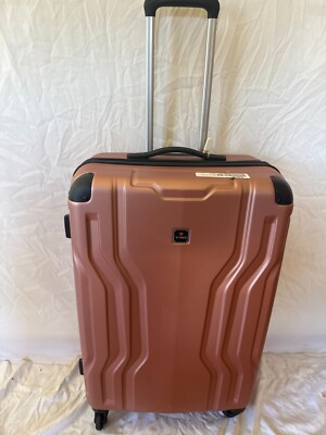 New TAG Legacy 26'' Luggage Hard-Case Suitcase Spinner Lightweight Rose Pink