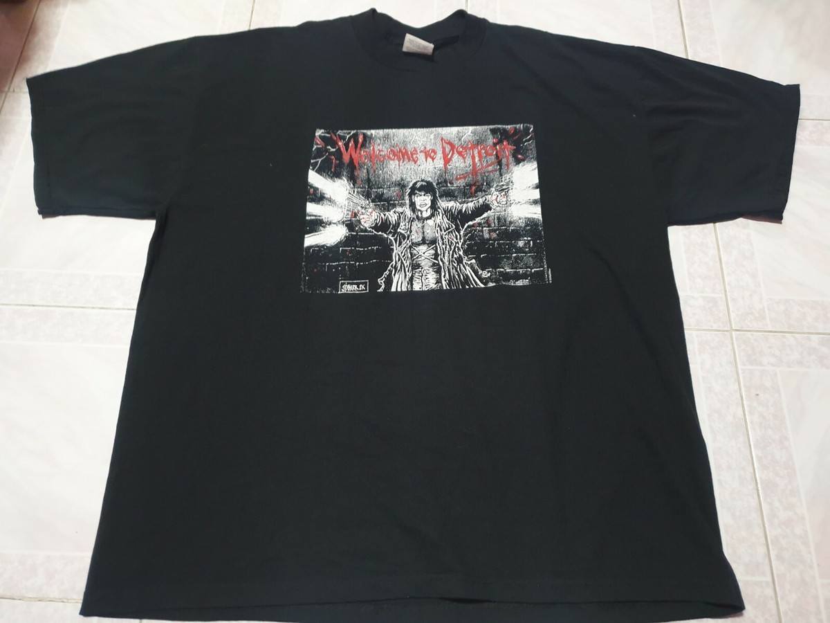 James O'Barr THE Crow Welcome To Detroit horror movie vintage T