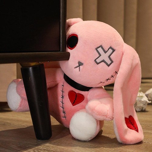 1* Creepy Bunny Plush Toy Dark Series Rabbit Doll Stuffed Gothic Halloween Gifts - Picture 6 of 15