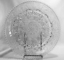 Duncan & Miller Crystal Sandwich 12" Deviled Egg Plate
