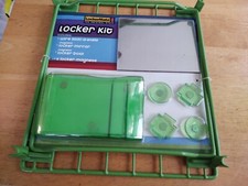LOCKERMATE LOCKER SHELF WITH MIRROR/BOXX/4 MAGNETS LIME GREEN