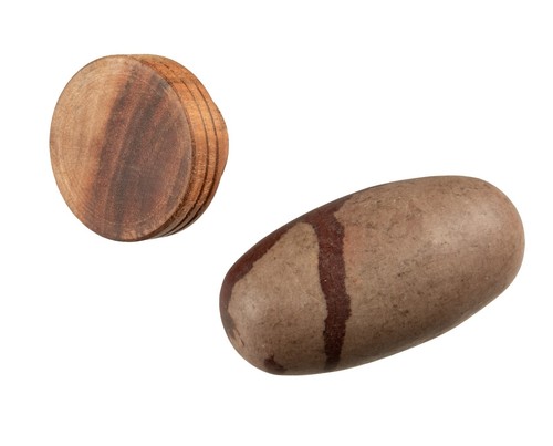 Shiva Lingam Stone 8.5 CM With Holder Included - Egg Cosmic India 5084 - Picture 7 of 10