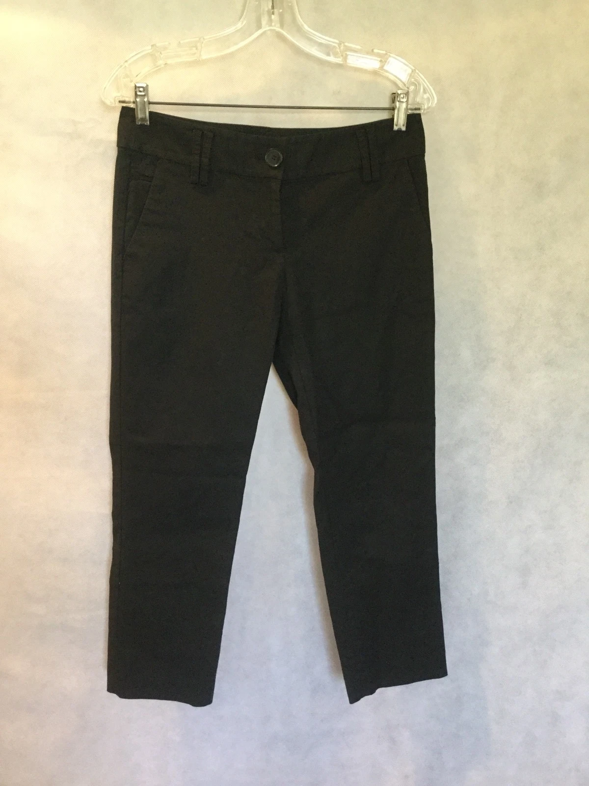 ANN TAYLOR LOFT WOMEN'S BLACK CAPRIS SIZE 4