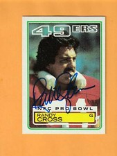Randy Cross San Francisco 49ers AUTO Signed 1983 Topps UCLA Bruins 4B