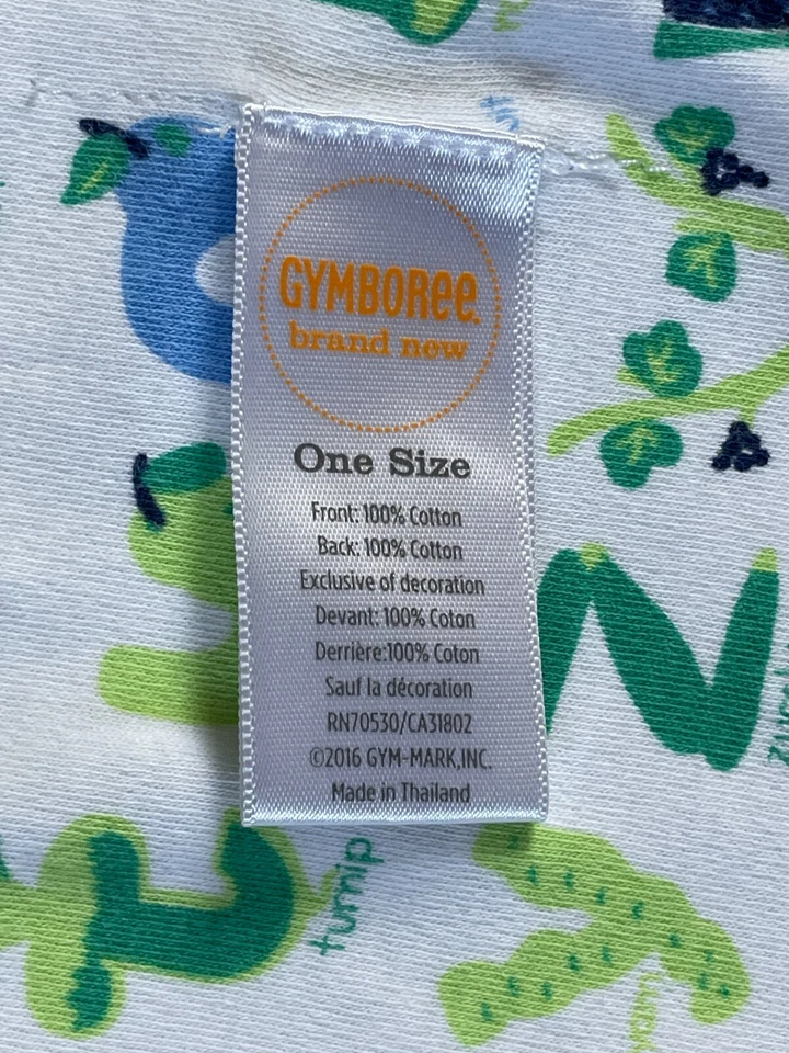 Manta alfabeto Gymboree vaina guisante seguridad bebé manta de recepción Lovey 2016 Foto 3 de 4