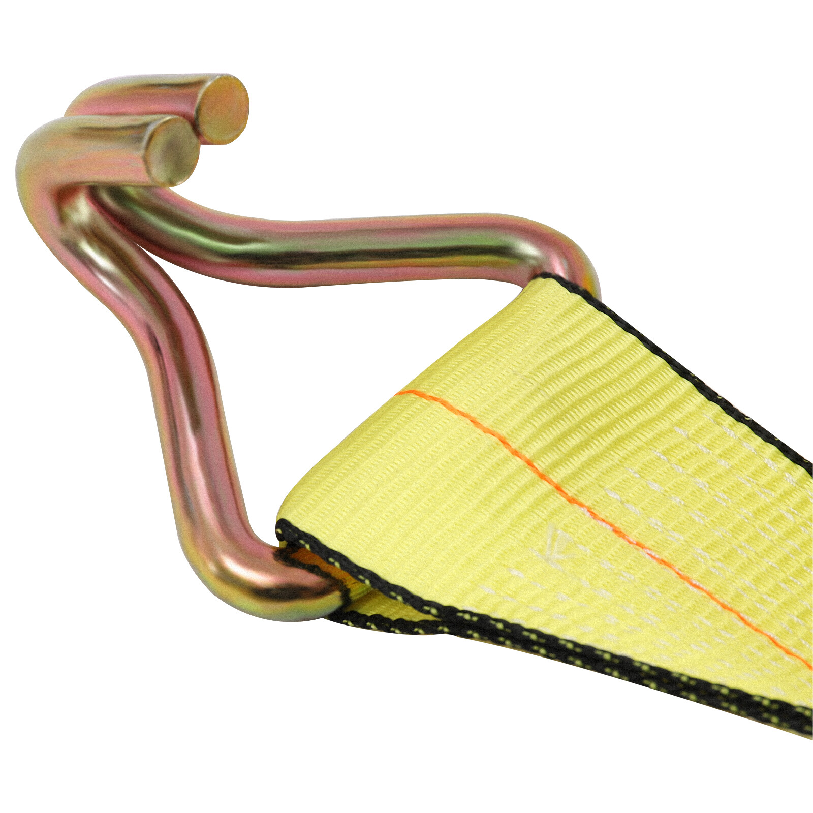 2 PCS 4 Inch x 30 Foot Ratchet Straps with Double J Hooks Ratchet