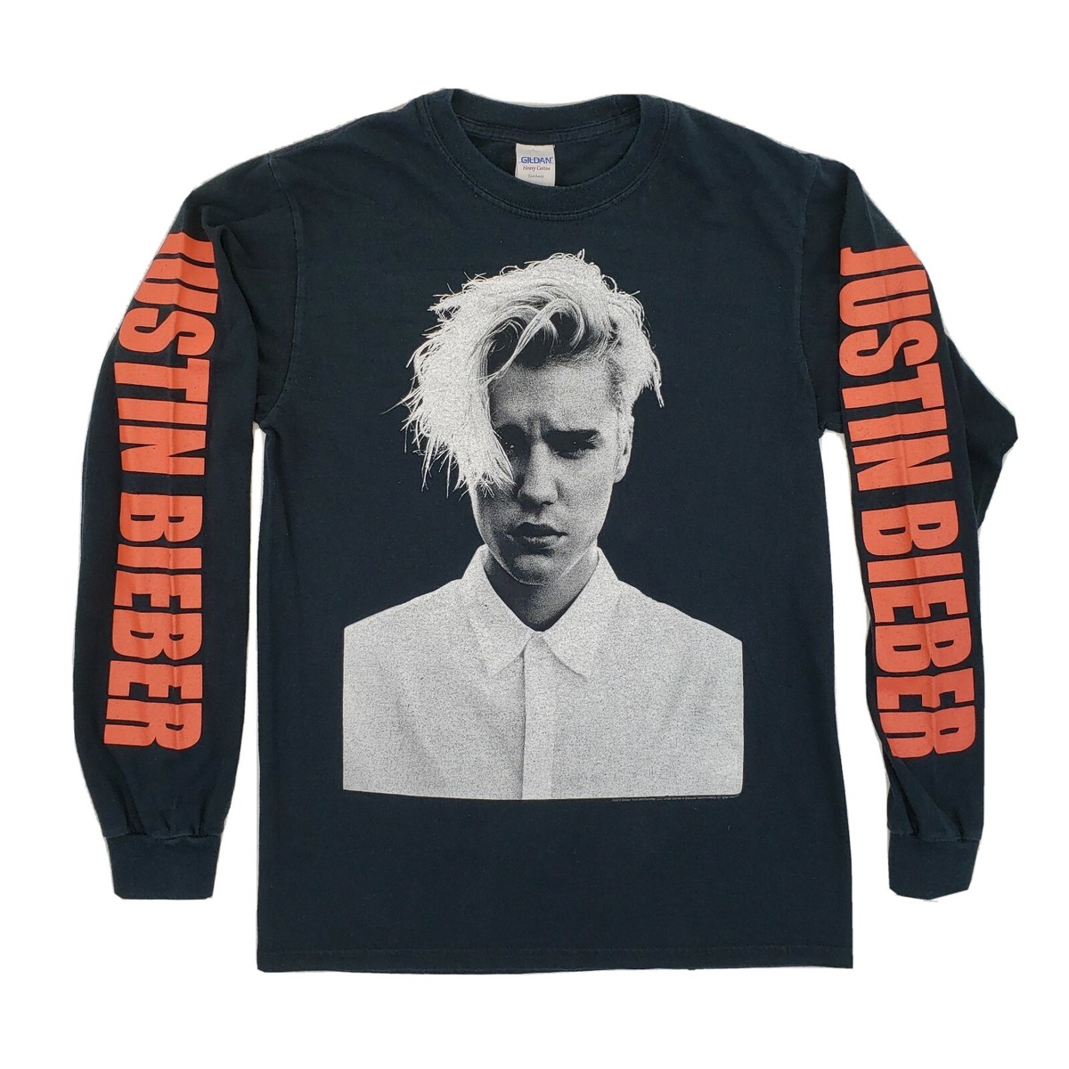 2016 Justin Bieber Purpose Tour Stadium 2 Sided Long Sleeve Shirt