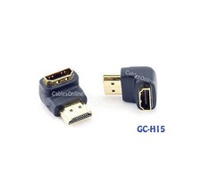 HDMI Male to Female Port Saver, 90 Degree Adapter