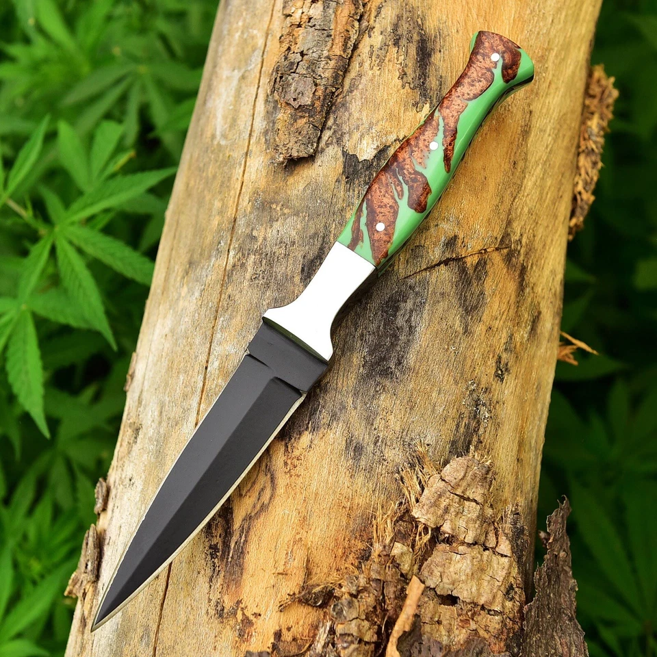 DAGA DE CAZA JAPONESA DE TITANIO HECHA A MANO ÚNICA POTENCIA DE CORTE SUPERIOR Foto 3 de 4