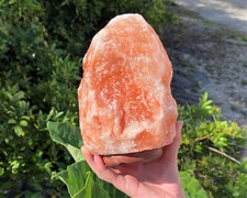 Himalayan Salt Lamp, LARGE 8" Tall Cord Bulb Natural Crystal Home Decor