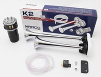 Boot Signalhorn Kompressor Doppelhorn 12 Volt Horn Fanfare 31/39 Cm Motorboot