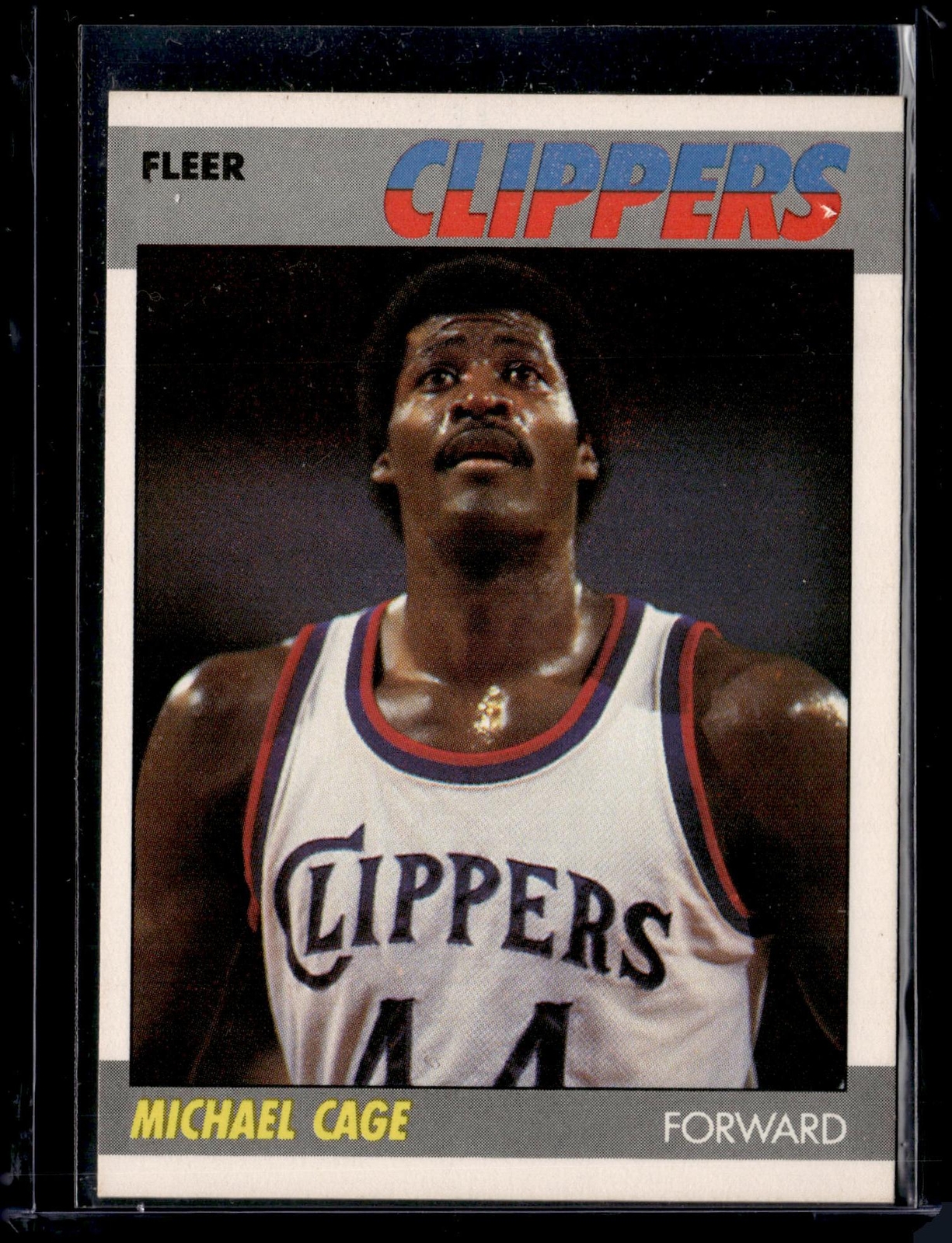 Michael Cage 1987-88 Fleer #15 Los Angeles Clippers