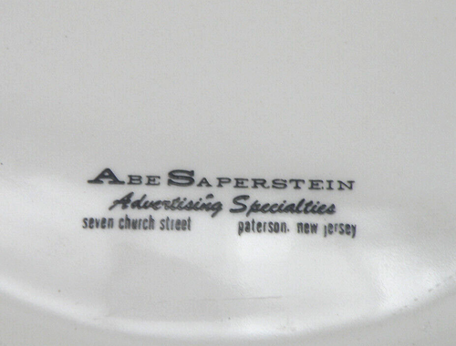 Vintage New Jersey Tercentenary 1864 1964 trinket dish Saperstein Paterson NJ - Picture 3 of 13