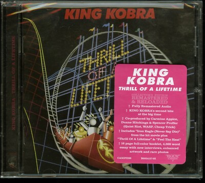 King Kobra Thrill Of A Lifetime CD new Rock Candy Records Reissue