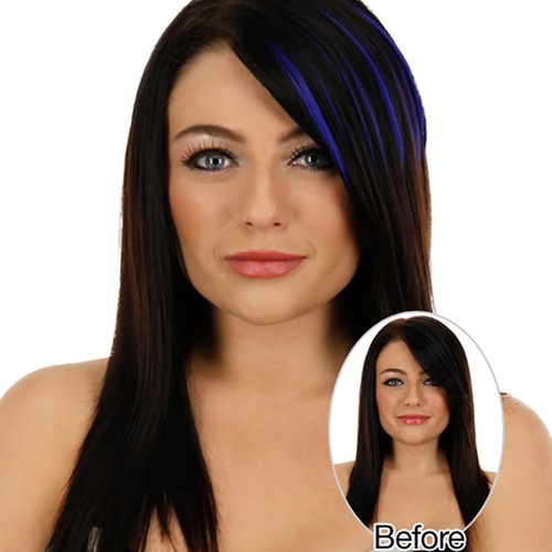 Mujeres Niñas Clip En Clip En Frontal Pelo Bang Flecos Extensión Pieza Delgada - Imagen 13 de 19
