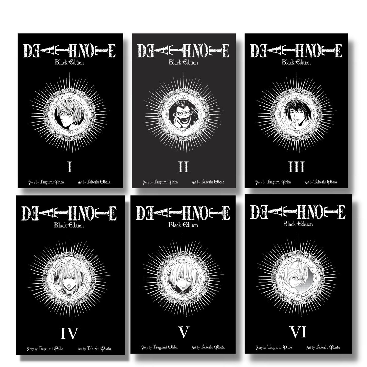 DEATH NOTE ブラックエディション 全巻セット + ボーナス「英語」 Death Note Bundle, Black Edition Vol. 1-6 English paperback