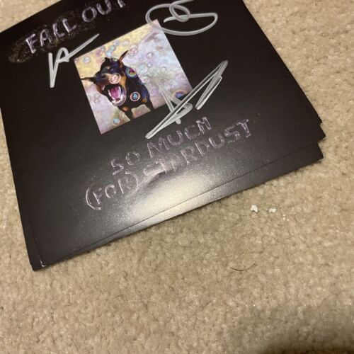 FALL OUT BOY SO MUCH FOR STARDUST SIGNED AUTOGRAPHED ART CARD NEW SEALED RARE - Picture 4 of 16