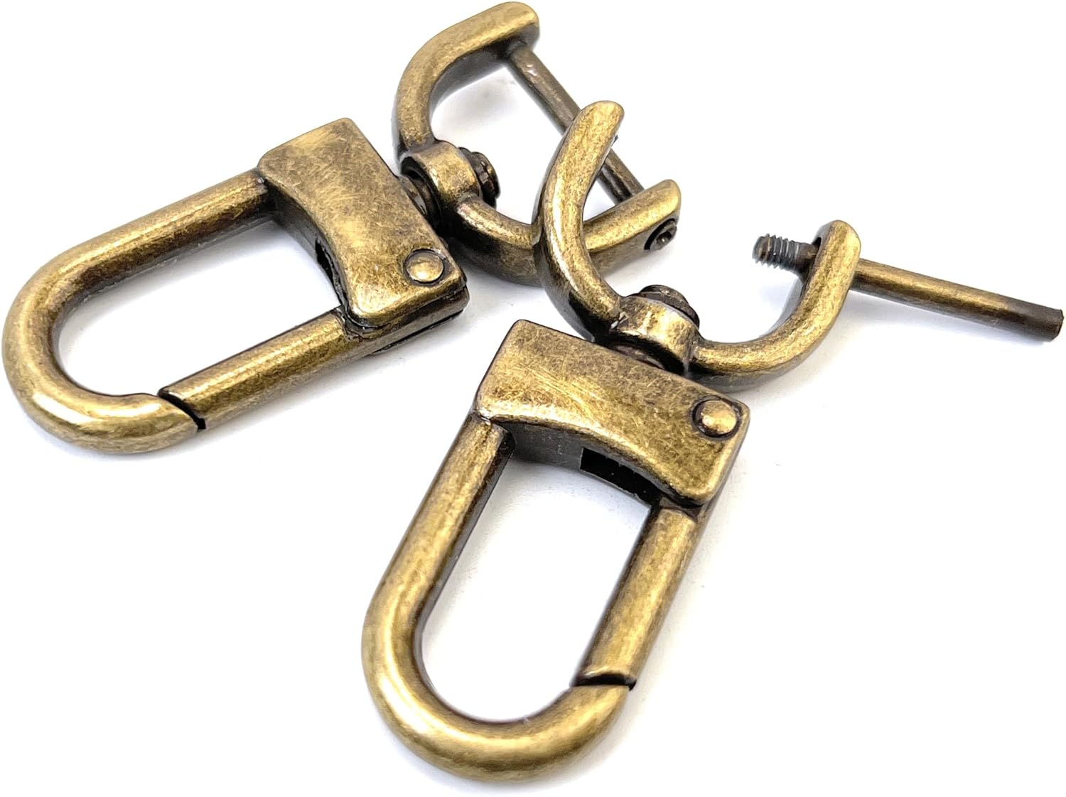 4 Pcs Heavy Duty Detachable Swivel Lobster Claw Clasps Screw in Shackle 5/8 Inch