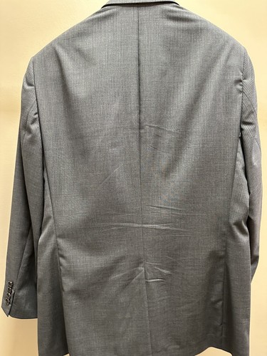 Men’s Ralph Lauren Suit Gray Pinstripe 42R Jacket w/Pants 33Wx28 1/4 (2 piece) - Picture 8 of 14