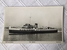 Red funnel steamer, M.V Vecta Sothampton, unposted postcard c145