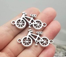 Conector Bicicleta Dijes Joyería Fabricación Accesorios Hallazgos 20x39mm 10 Piezas/Lote