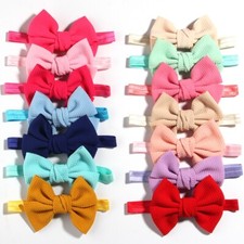 120PCS 11cm 4.3" Fashion Seersucker Waffle Hair Bows With Headbands Accessories