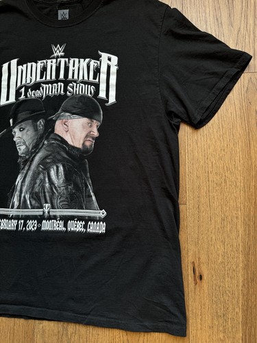 Undertaker WWE Wrestling T-shirt XL 1 Deadman Shows MONTREAL 3/24/23 - Picture 4 of 10