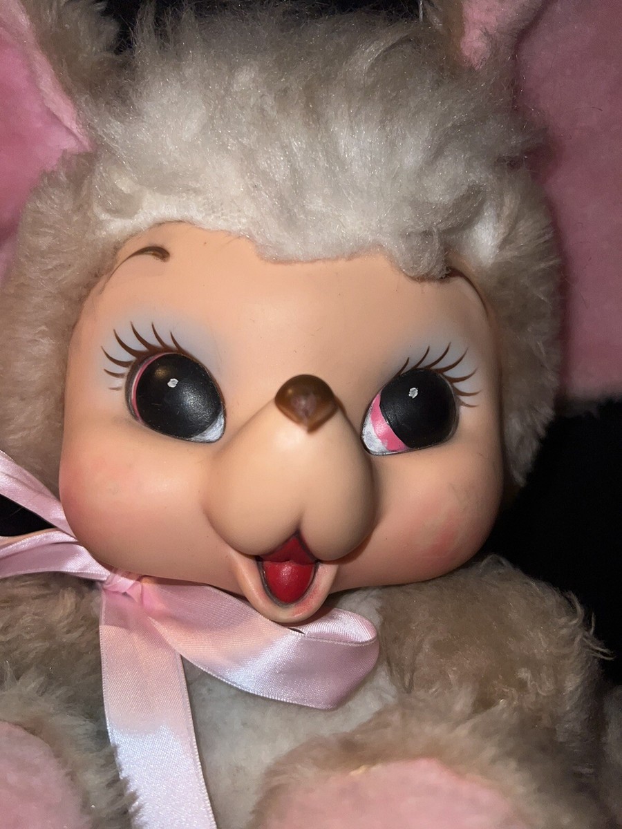 Vintage Rushton Star Creation Mouse Rubber Face Plush Kitsch