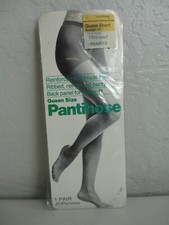 Vintage JC Penny Pantihose reinforced nude heel Suntan Queen Short