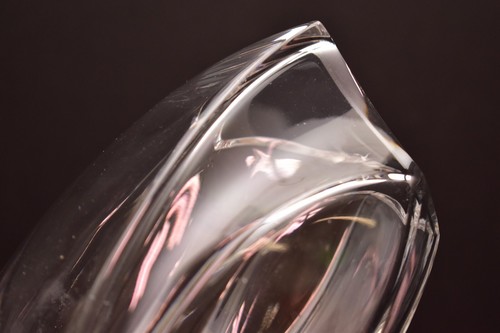 Signed BACCARAT RRIGOT Crystal Giverny Vase made in France VTG 7" Tall - Picture 12 of 12