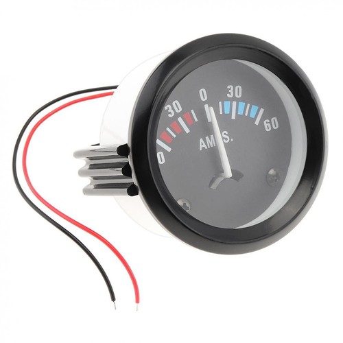2In 52mm AMP Ammeter Universal Pointer Meter Car Auto Guage 60-0-60 AMP LED Dial - Picture 3 of 11
