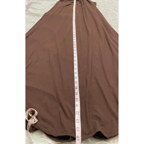 Capella Neckholder Kleid klein Spaghettiträger Stretch fließend Sommer Strand braun Neu mit Etikett - Bild 7 von 10