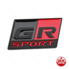 Parachoques trasero Toyota GR Sport con letras para maletero puerta levadiza emblema insignia logotipo negro y rojo