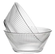 2pc Glass Serving Bowl Set Cereal Bowl Snacks Sauce Ice Cream Bowl 2x 24-oz Bowl