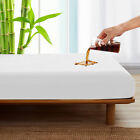 Waterproof Bamboo Knit Fabric Mattress Protector Ultra Soft Mattress Pad Cover