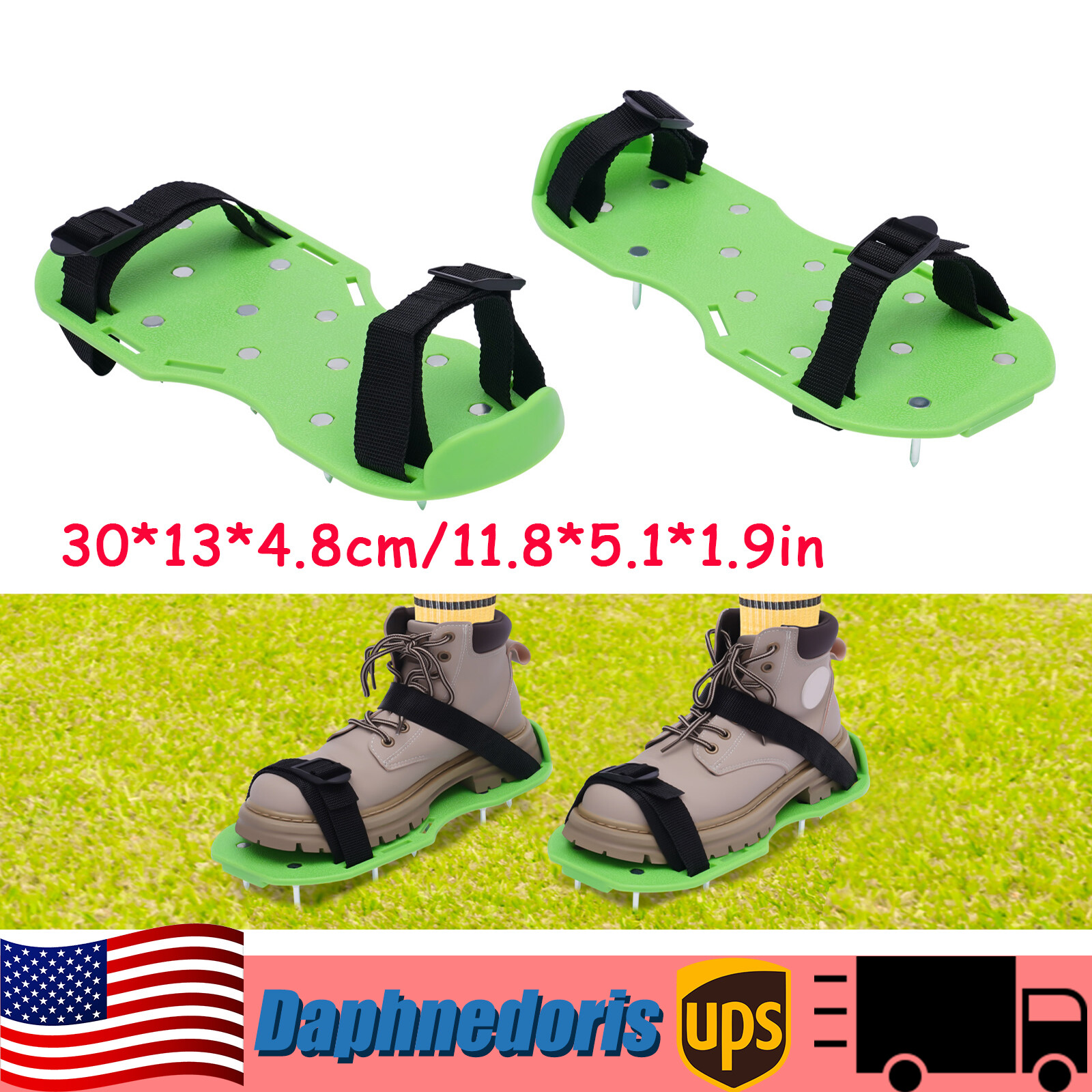 Epoxy Floor Spiked Shoes with Adjustable Straps & Short Spikes