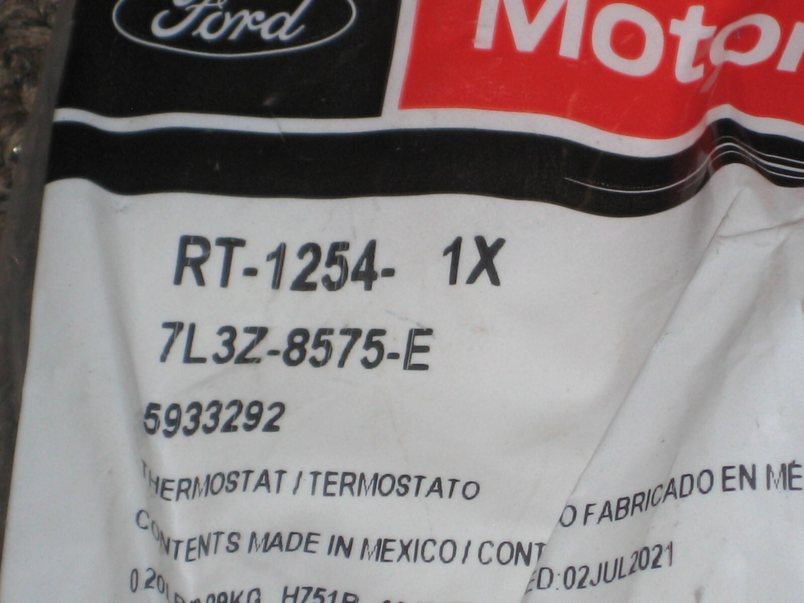 Genuine Ford Engine Coolant Thermostat 7L3Z8575E (BX6) eBay