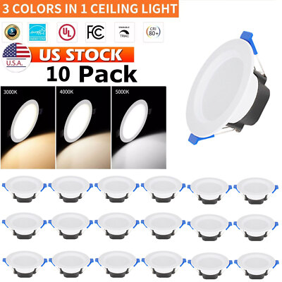 10/20PC 7W 4inch LED light with built-in junction box 5%-100% dimmable