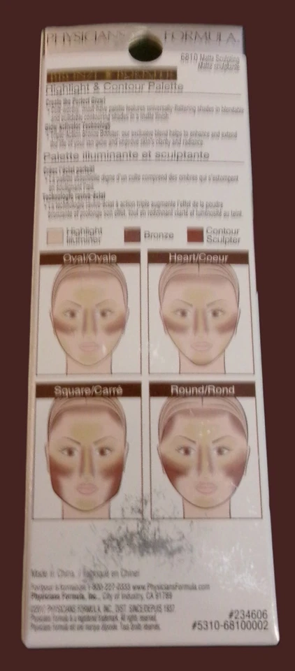 PHYSICIANS FORMULA HIGHLIGHT & CONTOUR PALETTE # 6810 MATTE SCULPTING NEW - Image 2 of 2